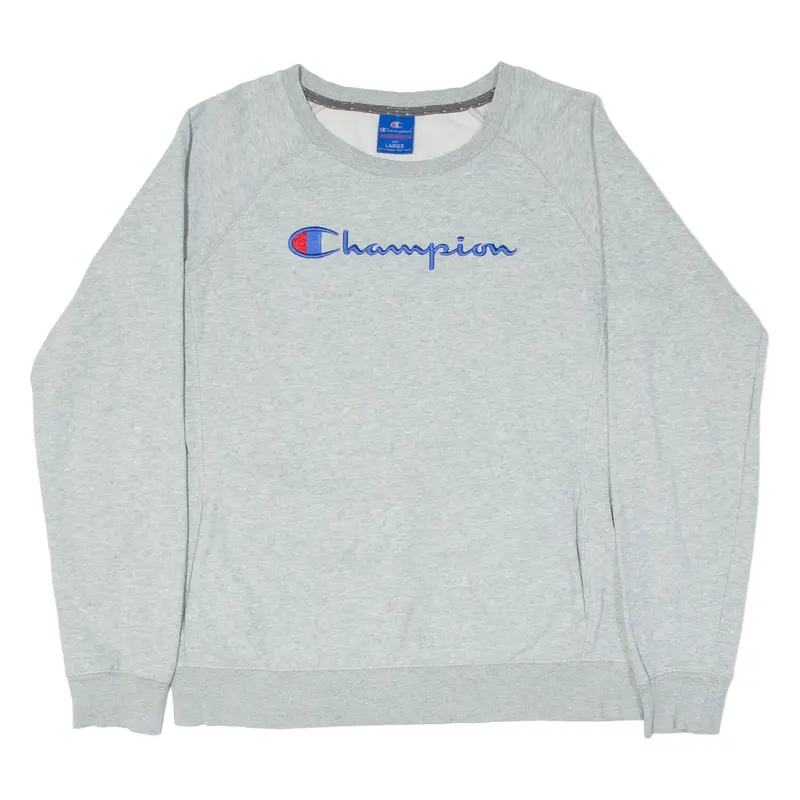 Champion Womens Sweatshirt Grey L 1