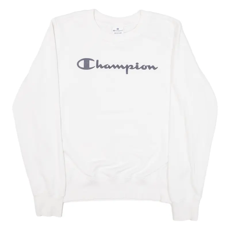 Champion Womens Sweatshirt White M 1