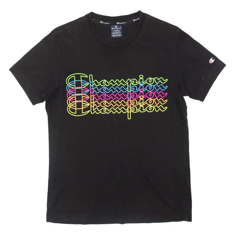 Champion Womens T-Shirt Black Xs 1