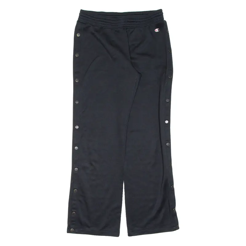 Champion Womens Track Pants Black Wide-Leg M W28 L30 1