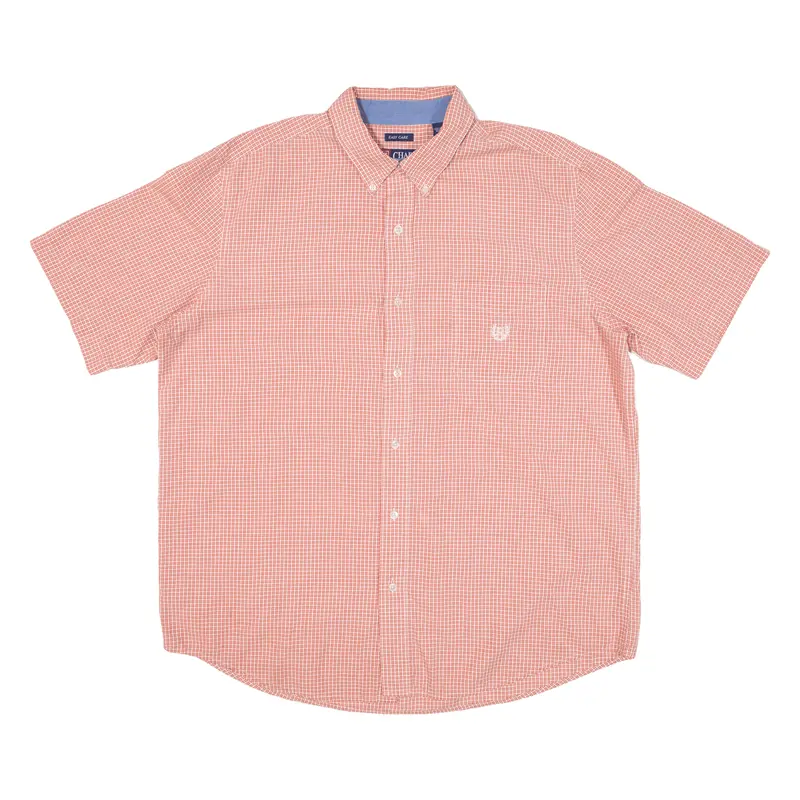 Chaps Mens Shirt Red Check Xl 1