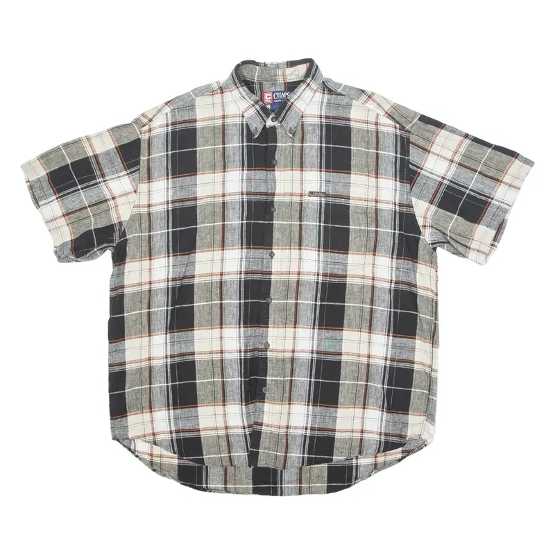 Chaps Ralph Lauren Mens Shirt Black Check Xl 1