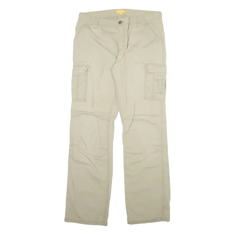 Charles Vogele Cargo Womens Trousers Beige Regular Straight W32 L31 1
