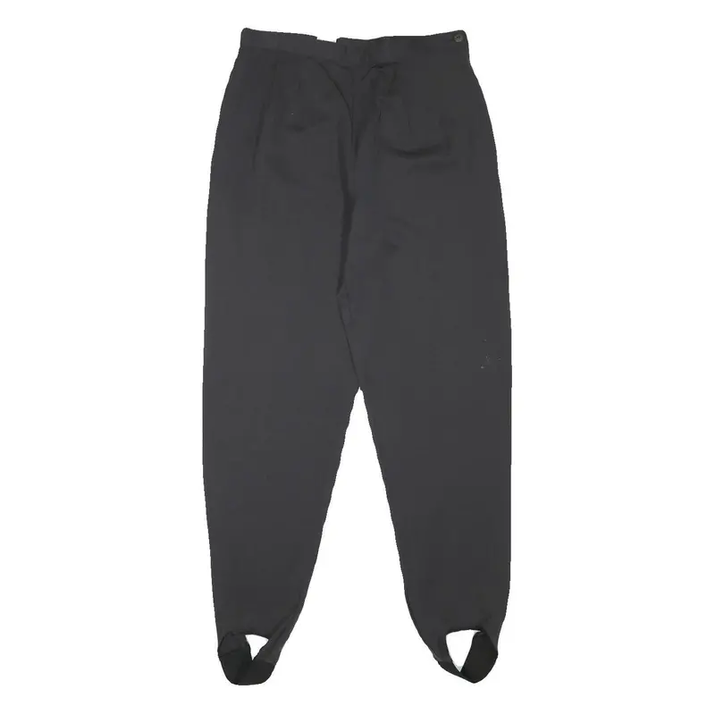 Charles Vogele Womens Relaxed Black Trousers W27 L29 Zip Polyester Blend 1