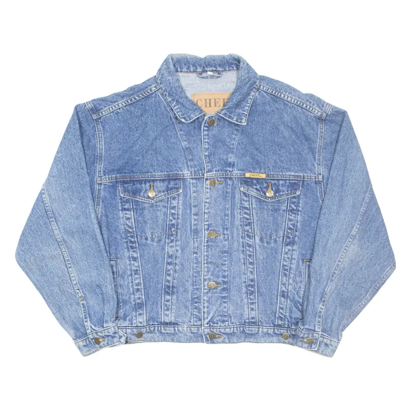 Chef Womens Denim Jacket Blue L 1