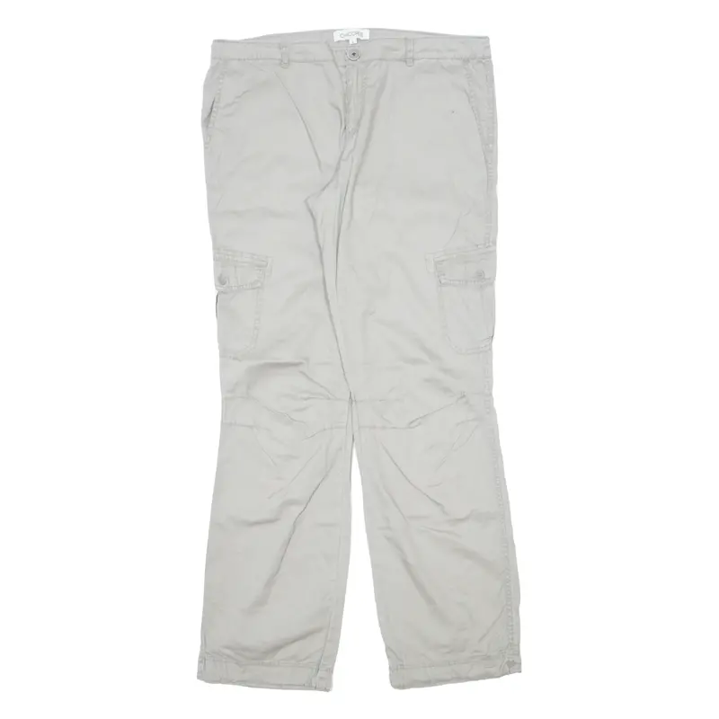 Chicoree Cargo Womens Trousers Cream Regular Straight W36 L33 1