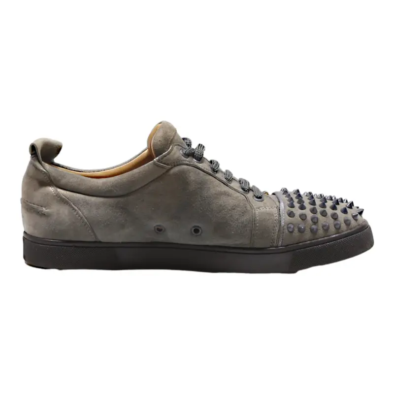 Christian Louboutin Low Top Trainers Grey Canvas Mens Uk 9.5 1