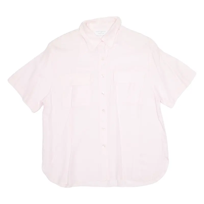 Christopher & Banks Womens Shirt Pink Collared L 1