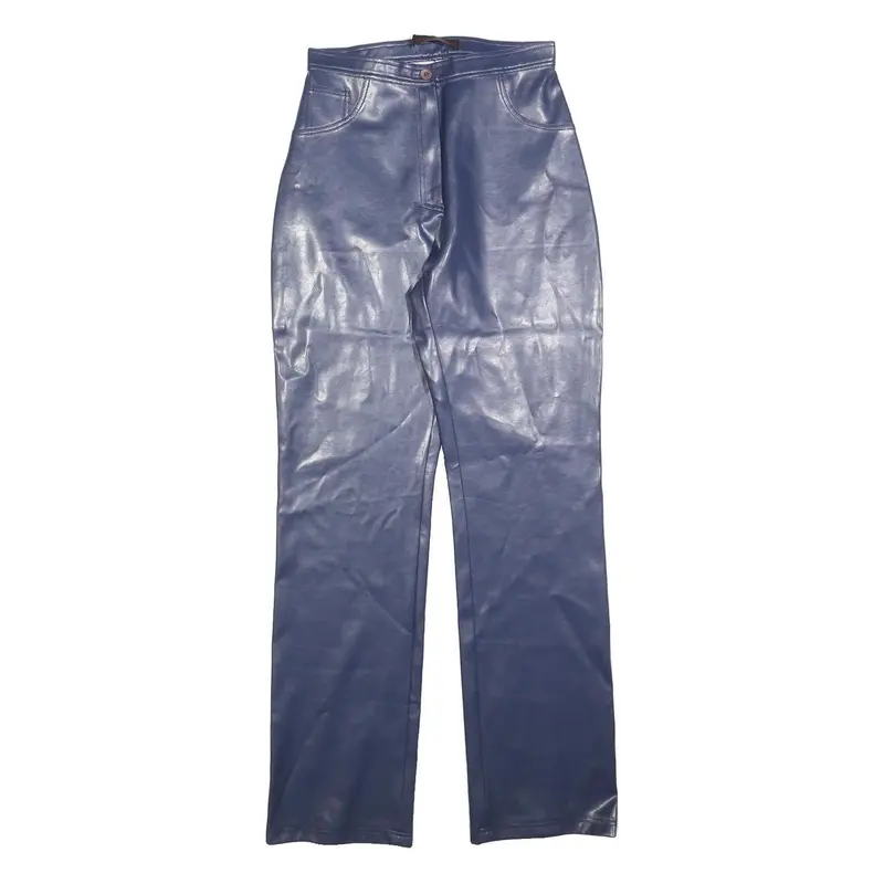 Ci Ca Do Womens Regular Navy Blue Polyester Blend Trousers W26 L32 Zip Comfort 1