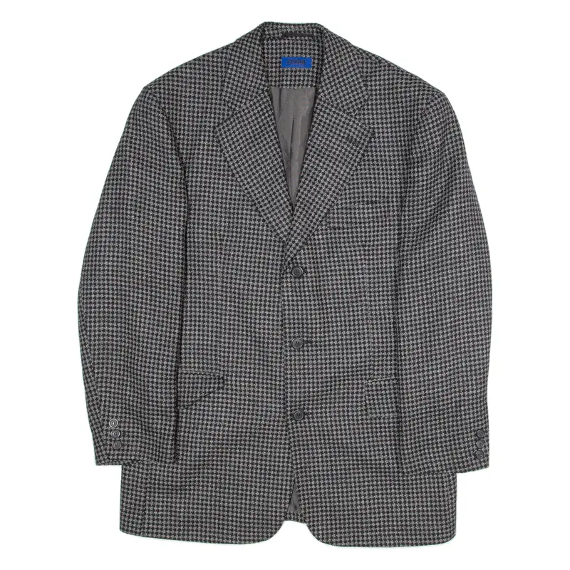 Cinque Womens Blazer Coat Black Polka Dot M 1