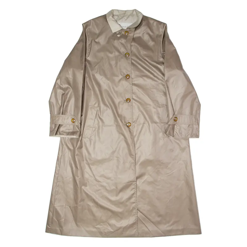 Claude Harvey Womens Trench Coat Brown L 1