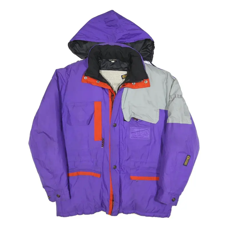 Clesse Piumini Mens Purple & Grey Outdoor Jacket L Polyester Blend Zip Hooded 1