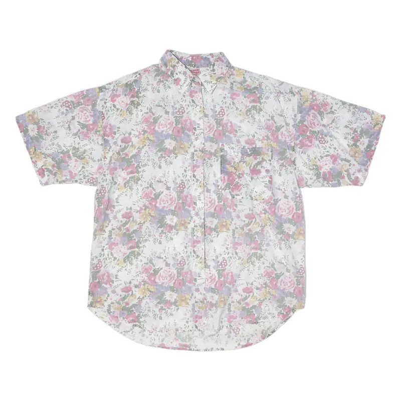 Clock House Mens Shirt Pink Floral M 1