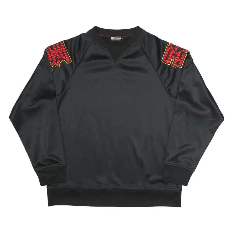 Clockhouse Mens Black Crew Neck L Sweatshirt Polyester Blend Sporty Casual 1