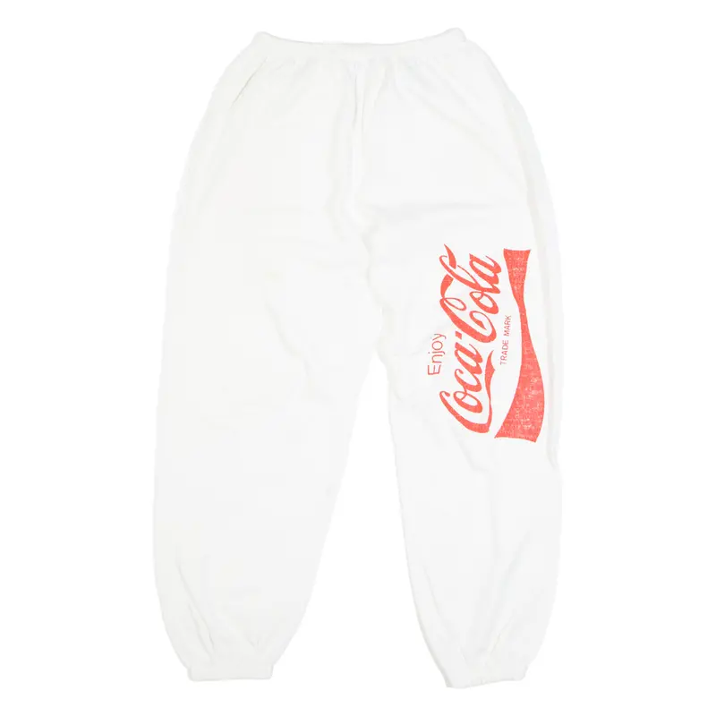 Coca Cola Womens Joggers White Tapered S W22 L24 1