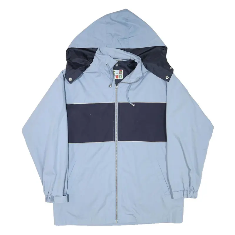Collection Woodpecker Mens Blue & Navy Zip Jacket L Polyester Blend Casual 1