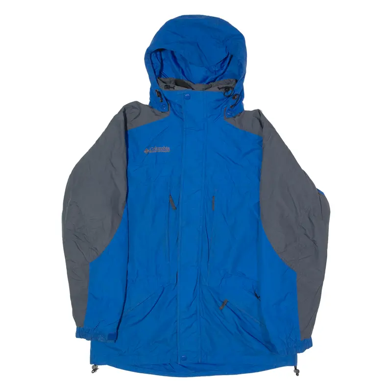 Columbia 2 In 1 Mens Coat Blue Hooded Colourblock M 1