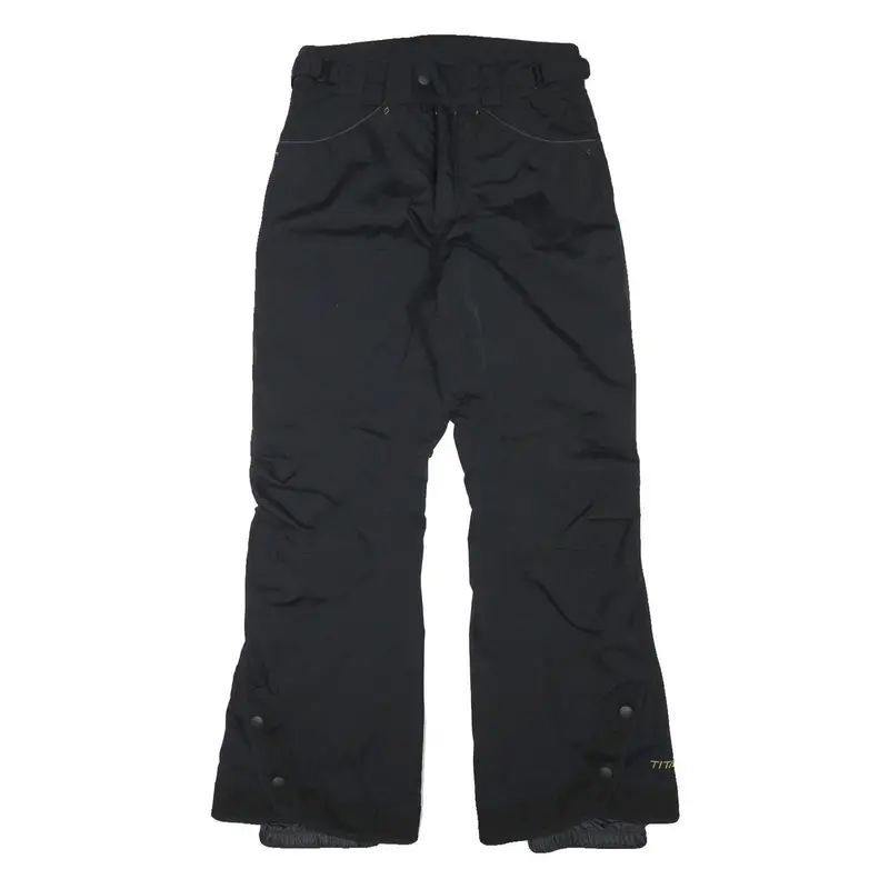 Columbia Lined Mens Polyester Blend Black Relaxed Tapered Trousers W28 L30 1