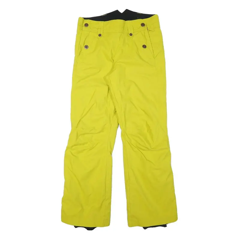 Columbia Lined Womens Polyester Blend Yellow Relaxed Trousers W32 L30 Outdoor 1