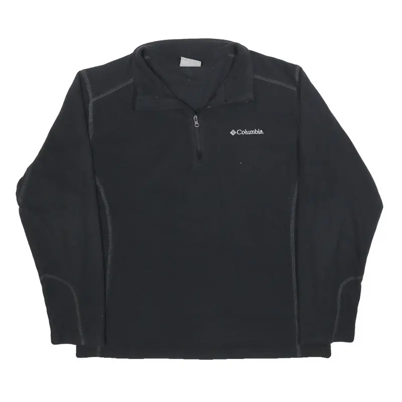 Columbia Mens Black Plain Pullover Crew Neck Basic Knit M Outdoor Layering 1
