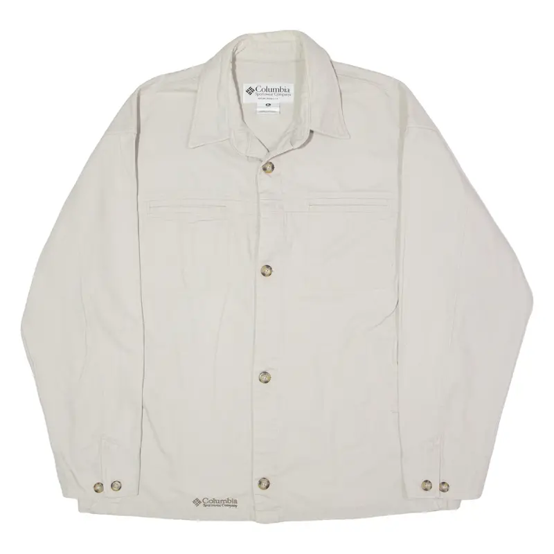 Columbia Mens Chore Jacket Cream Canvas Xl 1