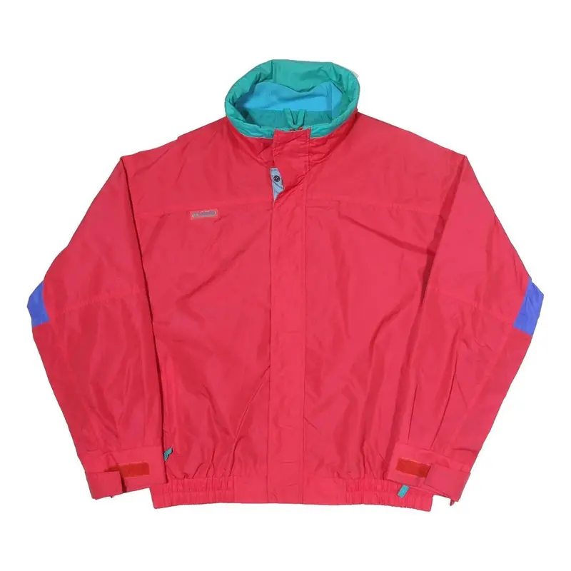 Columbia Mens Red & Blue Outdoor Jacket L Polyester Blend Zip Bugaboo 1