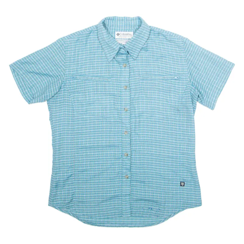 Columbia Mens Shirt Blue Check S 1