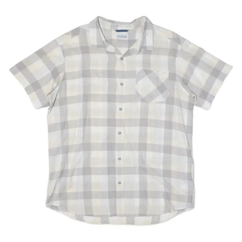 Columbia Mens Shirt Cream Check Xl 1
