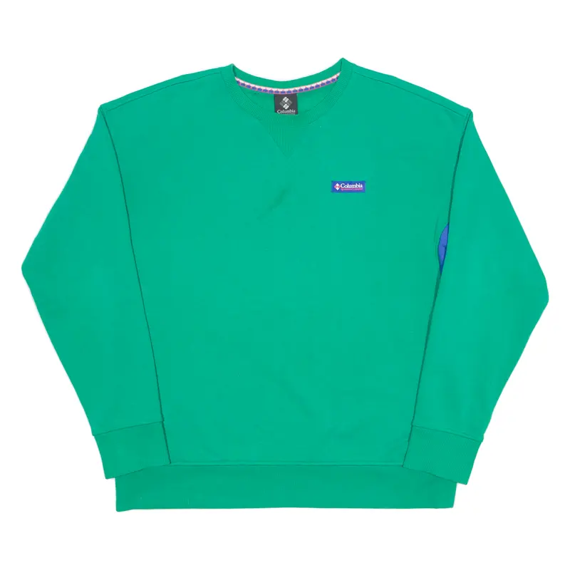 Columbia Mens Sweatshirt Green Crew Neck Xl 1