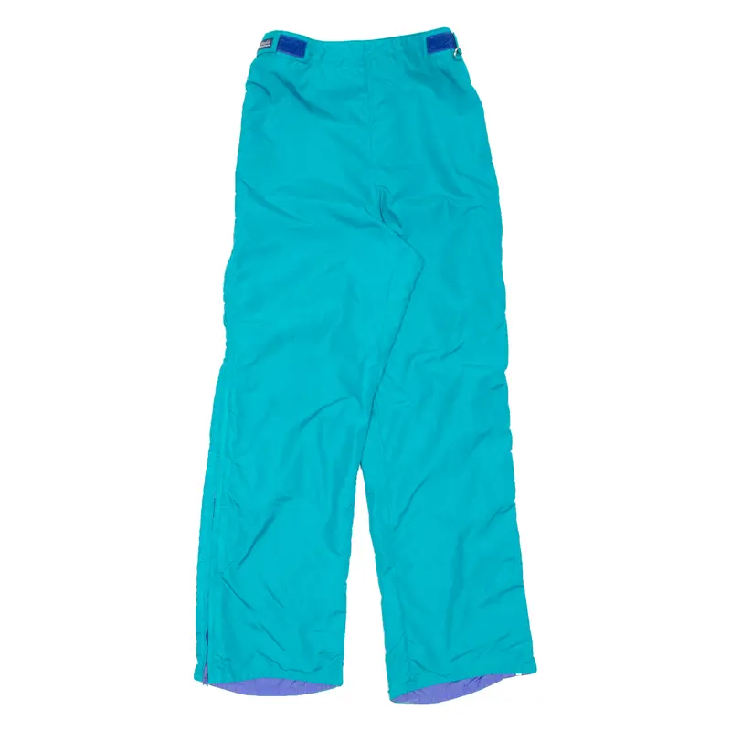 Columbia Reversible Womens Snow Pants Blue Wide-Leg S W26 L30 1