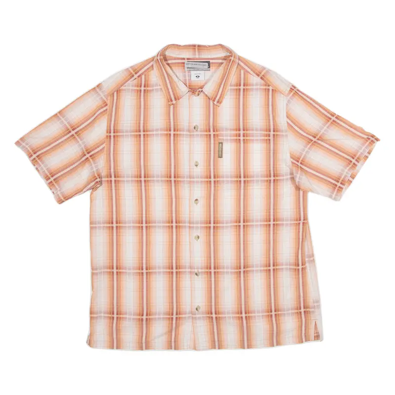 Columbia Sottocasa Giovanni Mens Shirt Orange Check M 1