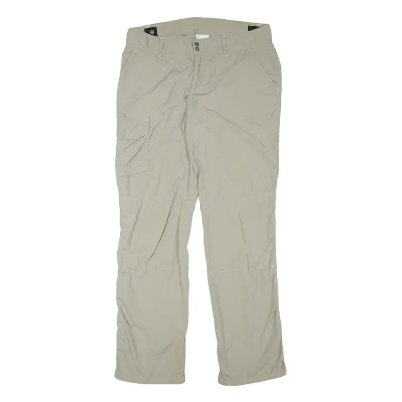 Columbia Womens Beige Polyester Blend Regular Straight Trousers W33 L32 Outdoor 1