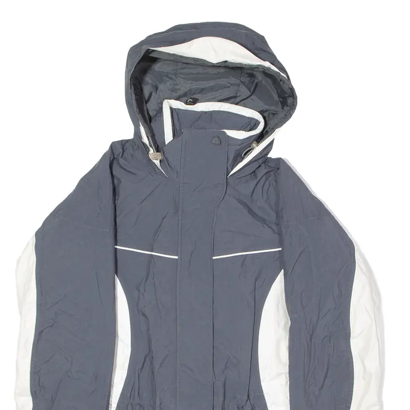 Columbia Womens Coat Blue Hooded Colourblock M 2