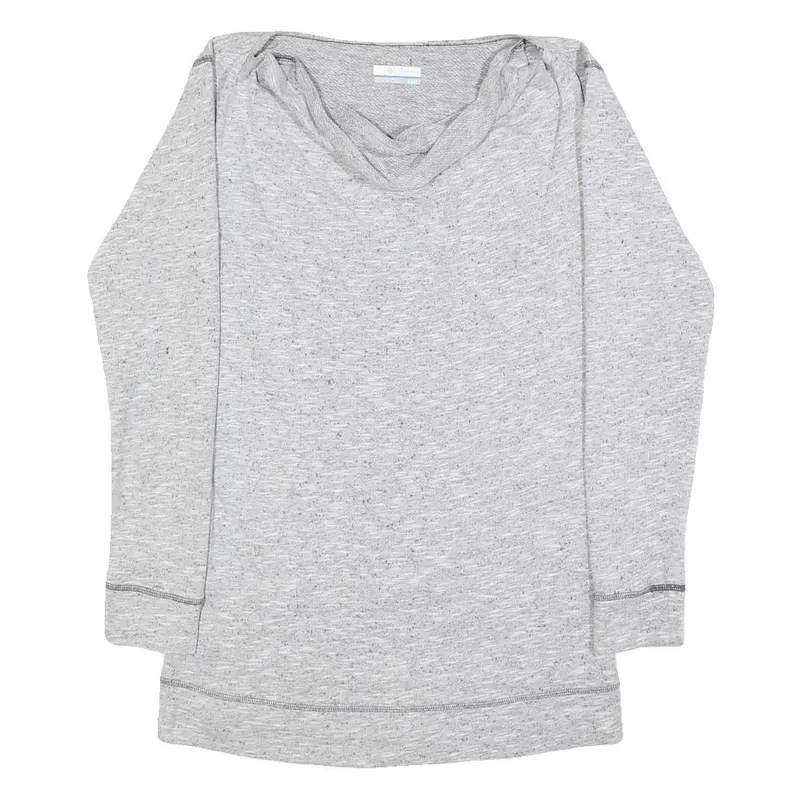 Columbia Womens Grey Plain Pullover Crew Neck Basic Knit Xs Outdoor Casual 1