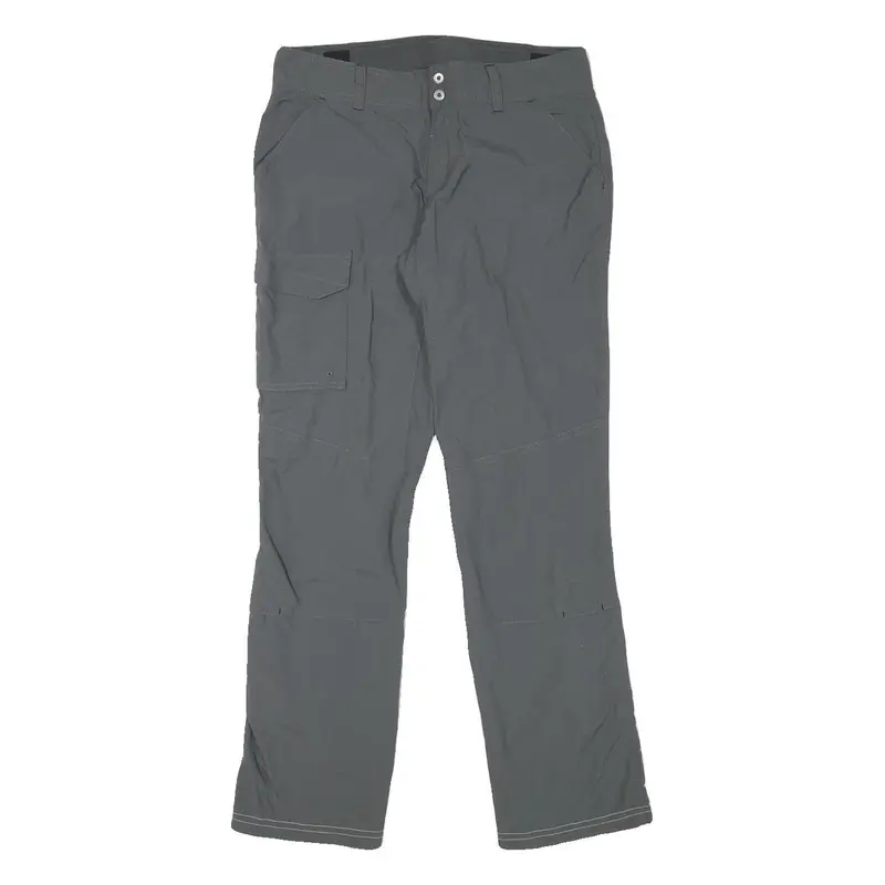 Columbia Womens Grey Regular Fit Straight Leg Trousers W29 L28 Outdoor Zip 1