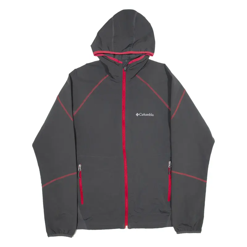 Columbia Womens Jacket Grey Hooded L 1