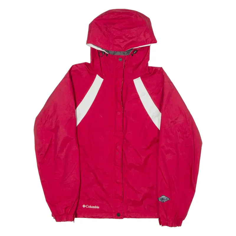 Columbia Womens Jacket Red Hooded Colourblock M 1