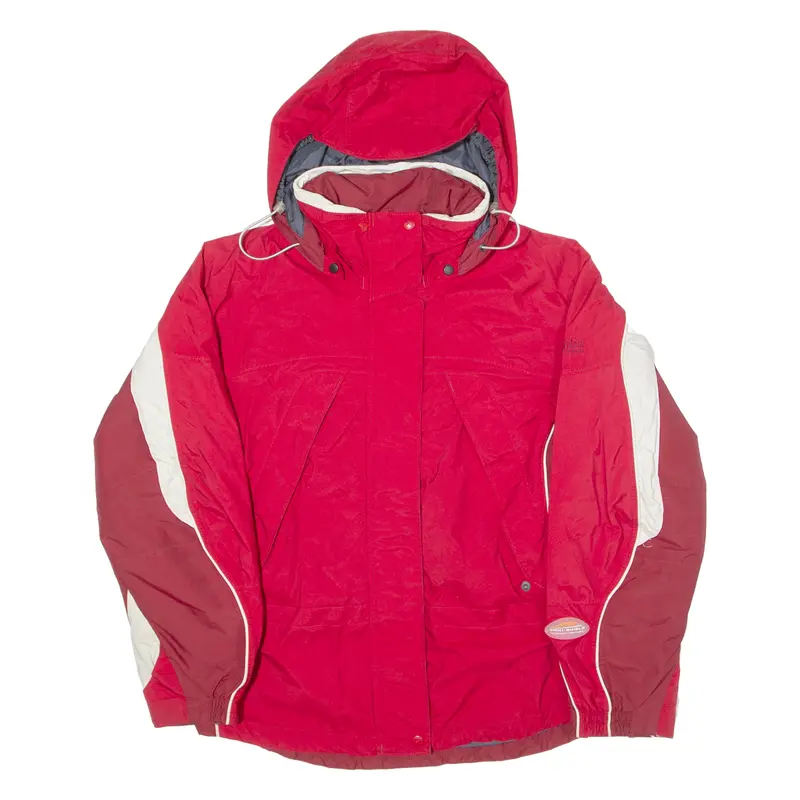 Columbia Womens Jacket Red Hooded Colourblock M 1