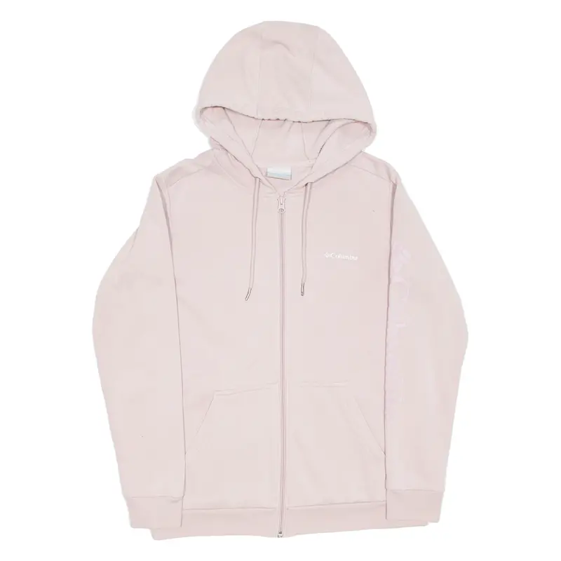 Columbia Womens Pink Hoodie Full Zip M 1