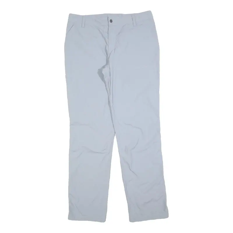 Columbia Womens Polyester Blend Grey Regular Zip Trousers W32 L32 Outdoor Hiking 1