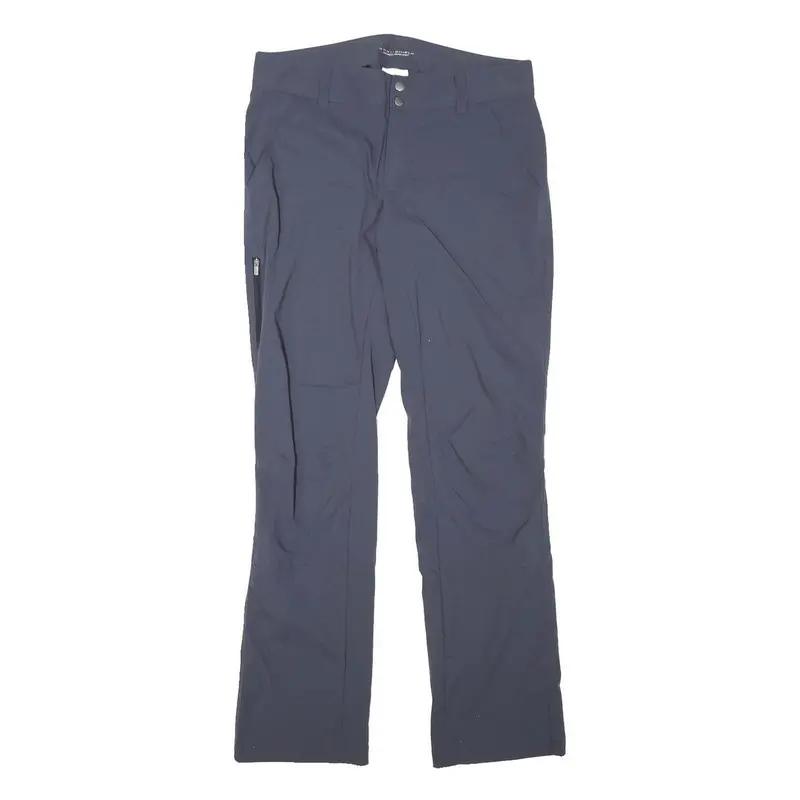 Columbia Womens Polyester Blend Navy Blue Regular Fit Straight Leg Trousers W31 1
