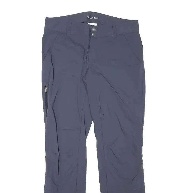 Columbia Womens Polyester Blend Navy Blue Regular Fit Straight Leg Trousers W31 2