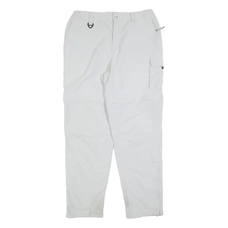 Columbia Womens Polyester Blend White Regular Straight Trousers W32 L30 Outdoor 1