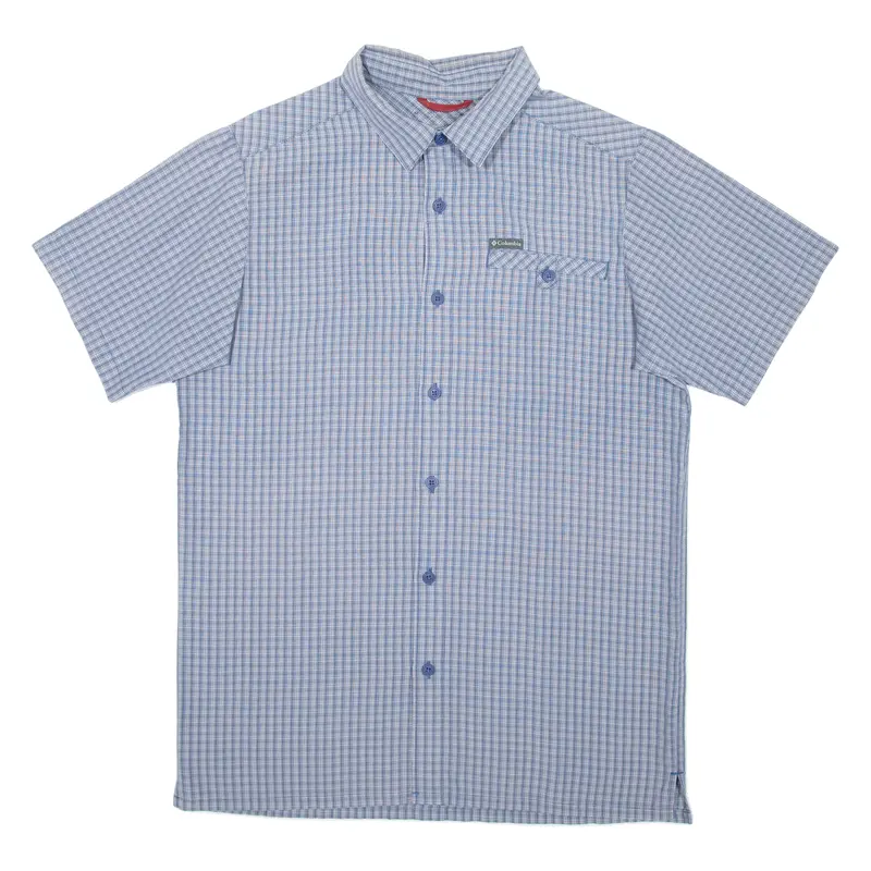 Columbia Womens Shirt Blue Check Xl 1