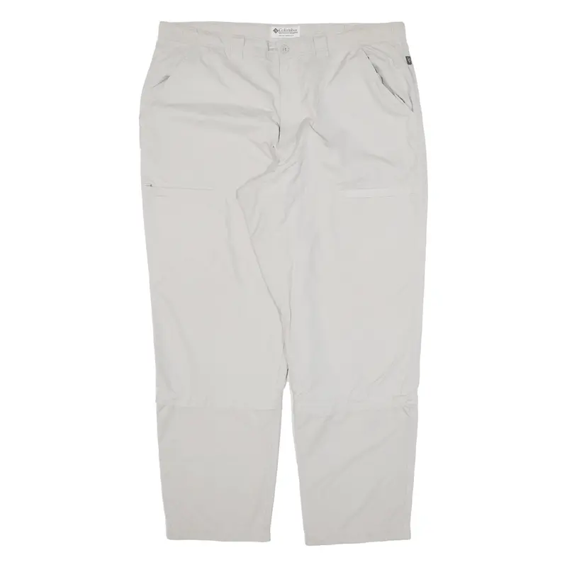 Columbia Zip-Off Womens Trousers Beige Loose Tapered W38 L30 1