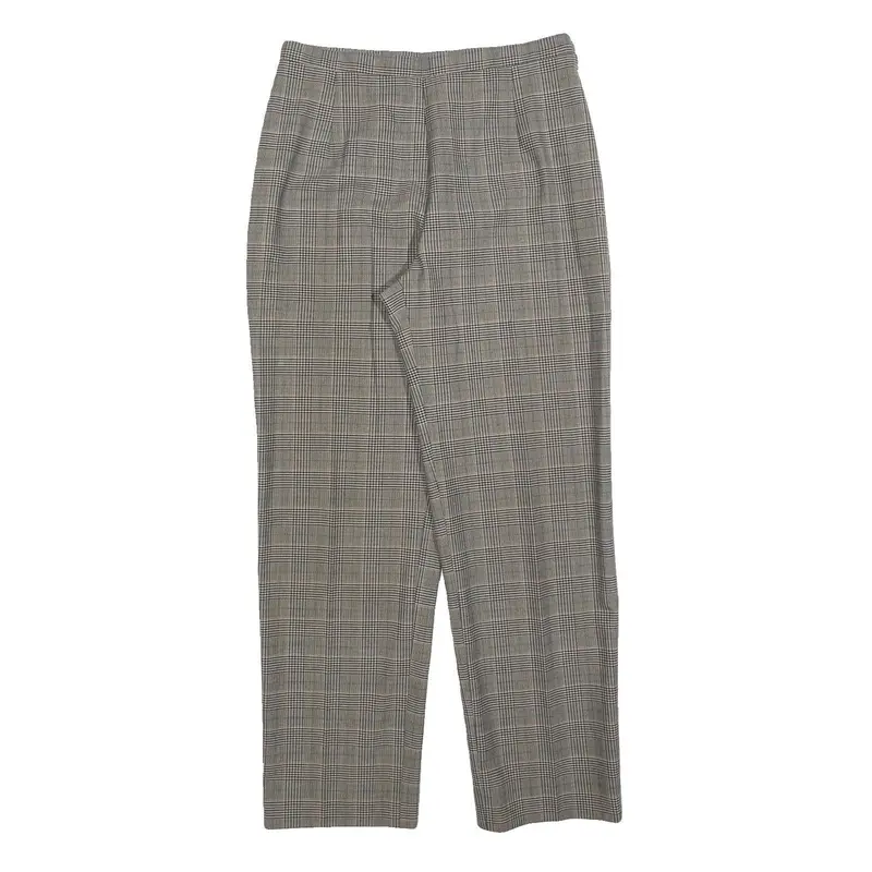 Confezioni Frangoni Womens Wool Blend Grey Regular Straight Trousers W32 L32 1
