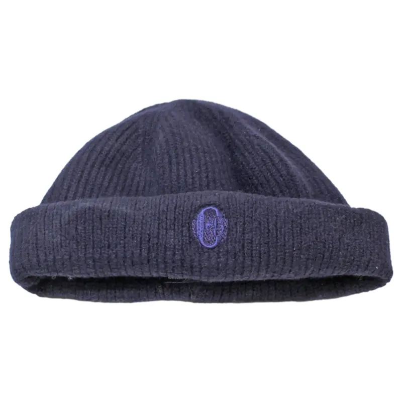 Conte Of Florence Womens Beanie Blue Knit Wool 1