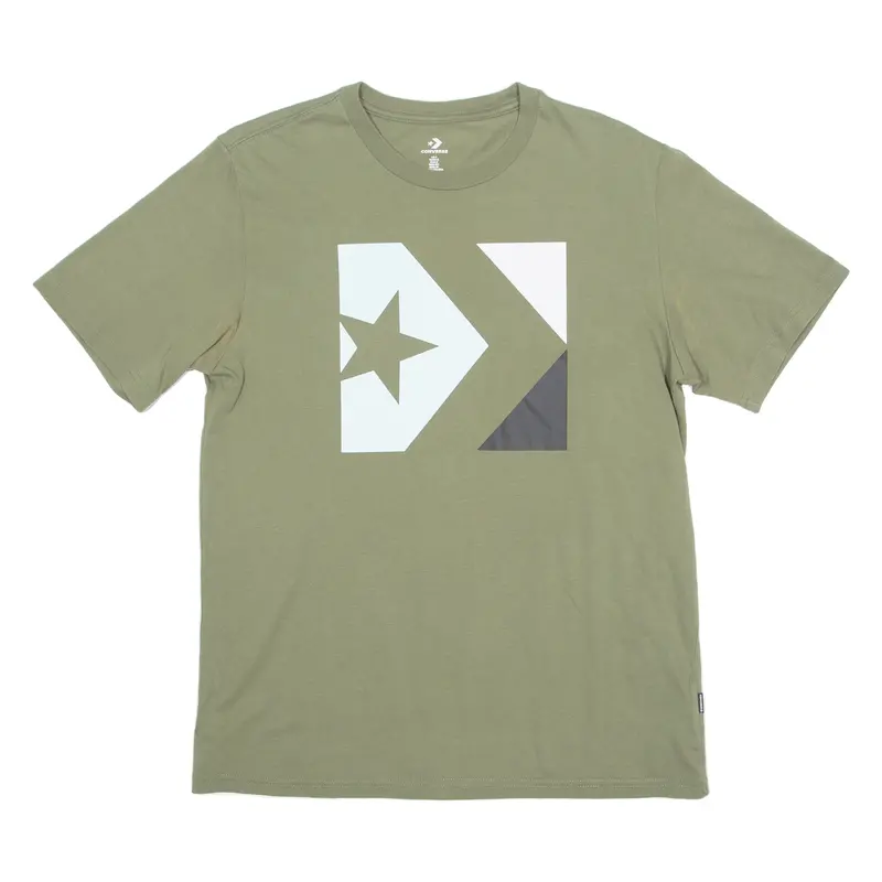 Converse Mens T-Shirt Green Crew Neck S 1