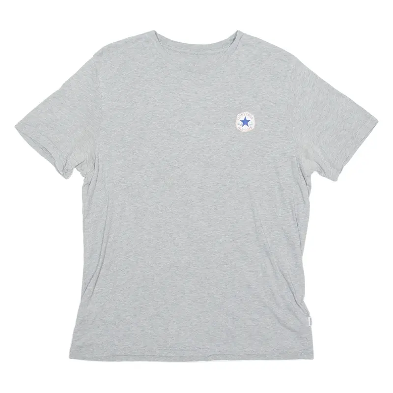 Converse Mens T-Shirt Grey Crew Neck S 1
