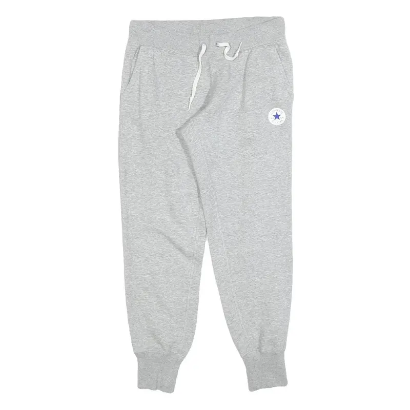 Converse Womens Joggers Grey Xs W28 L27 Cotton Blend Regular Tapered Fit 1